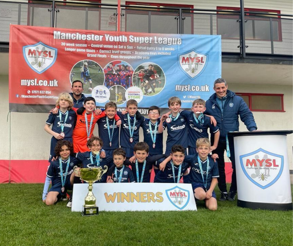 manchester youth super league football team, sponsored by northern group